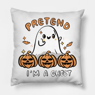 Cute ghost halloween Pillow