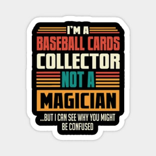 Baseball Cards Collector Retro Vintage Style Magnet