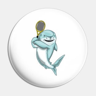 Shark Tennis Tennis racket Pin