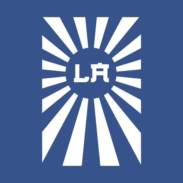 LA Japanese War Flag Vertical by Throwzack