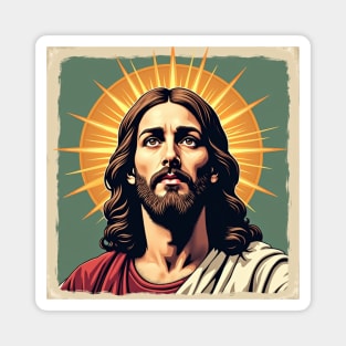 Jesus Christ with Divine Light - Christian Faith Art Magnet