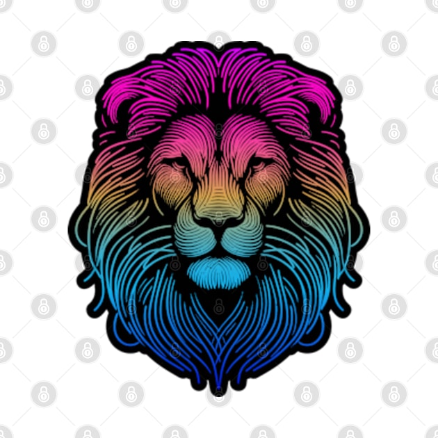 Lion Sketch RGB by Worldengine