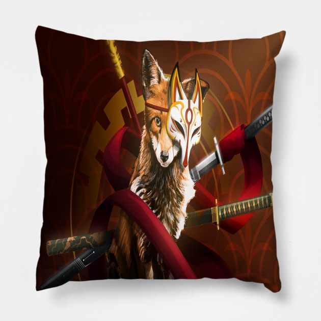 Assassin Fox Pillow by Emperor