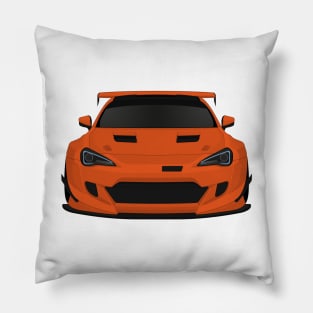 GT86 widebody Orange Pillow