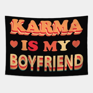 Karma is my boyfriend vintage Tapestry