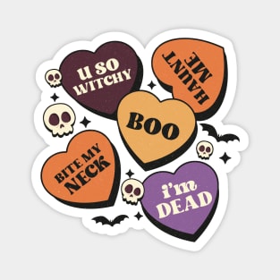 Spooky Hearts & Skulls Magnet