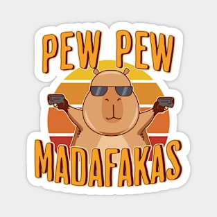 Capybara Pew-Pew! Magnet