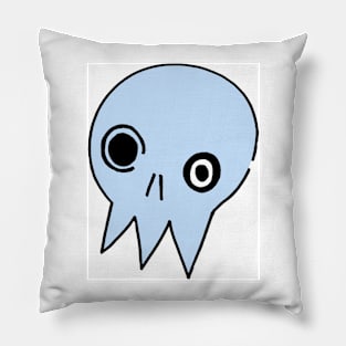 Blue Skull Pillow