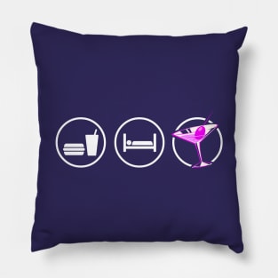 Eat Sleep Drink Repeat Pillow