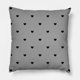 Goth Heart Print Pillow