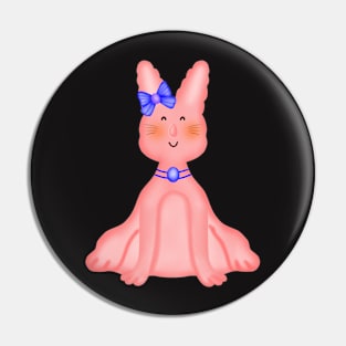 Cute lady rabbit Pin