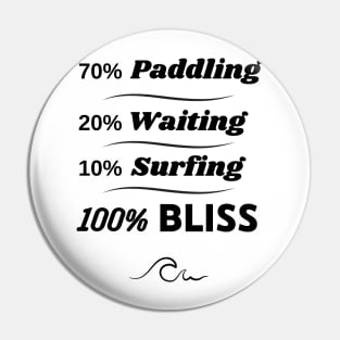 To Surf Is Bliss Pin