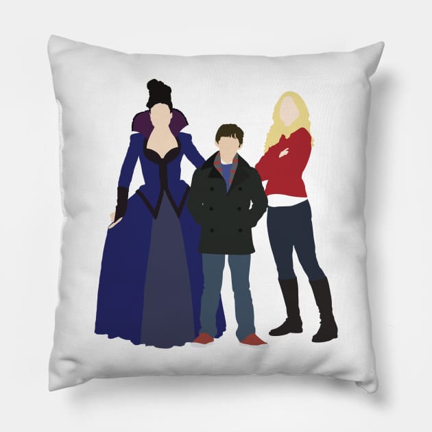 Swan Mills Family Pillow by eevylynn