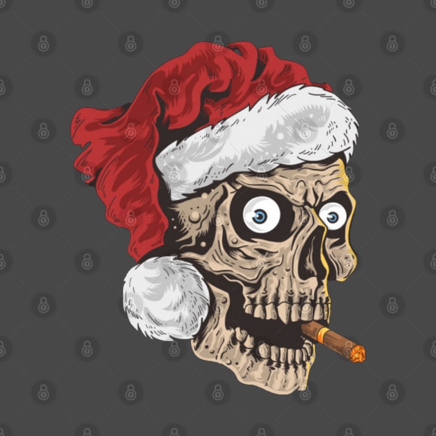 Skull santa by Rakos_merch