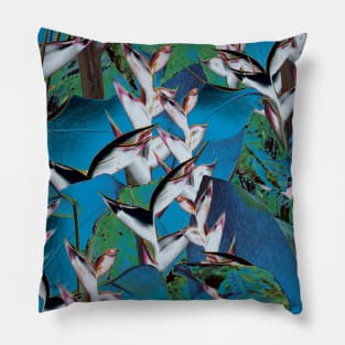 heliconia noite Pillow