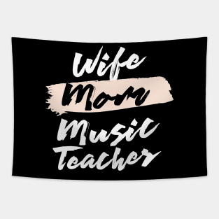 Cute Wife Mom Music Teacher Gift Idea Tapestry