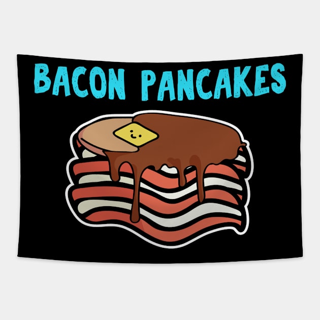 bacon and pancakes Tapestry by Lin Watchorn 