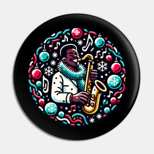 Musician in Christmas Pin