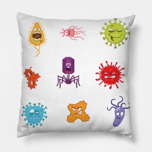 Funny Virus & Bacteria Pillow
