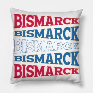 NATIONAL TEXT ART BISMARCK Pillow