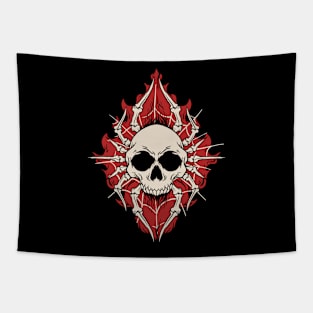 Skull Diamonds Tapestry