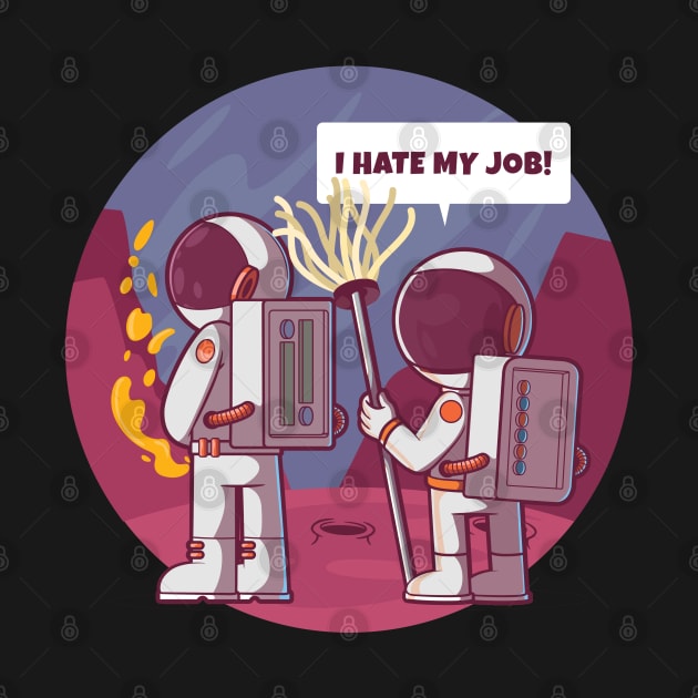 Space janitor hates his job! by Messy Nessie