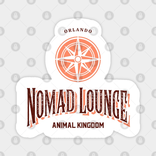 Nomad Lounge Orlando Theme Park Bar and Restaurant Magnet by Joaddo