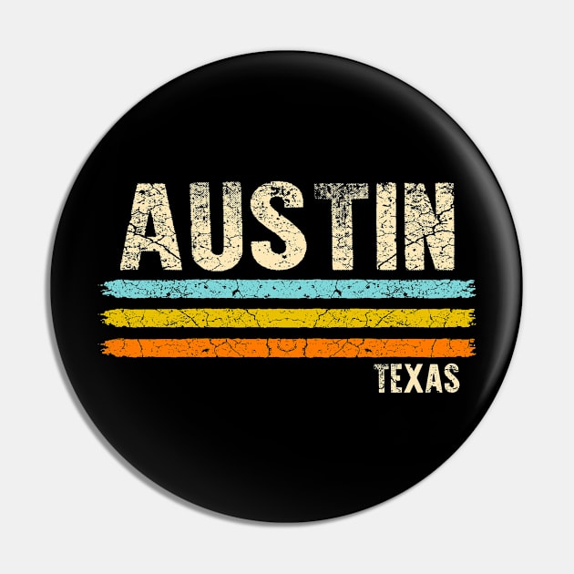 Austin Texas Retro Pin by Mila46