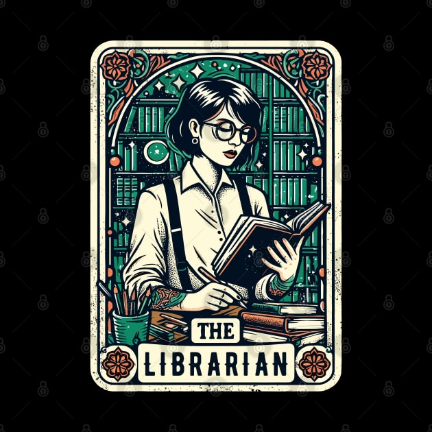 The Librarian Magician Reader Book Author Funny Tarot Pun by Nature Exposure