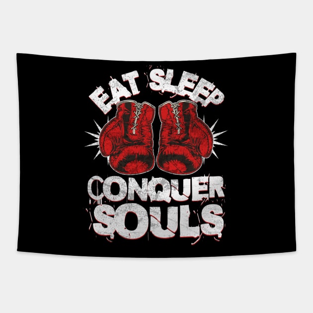 Eat Sleep Box - Conquer Souls! Tapestry by BankaiChu