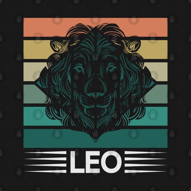 Zodiac Retro Leo by Dojaja