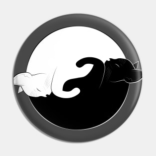 yin yang cats Pin