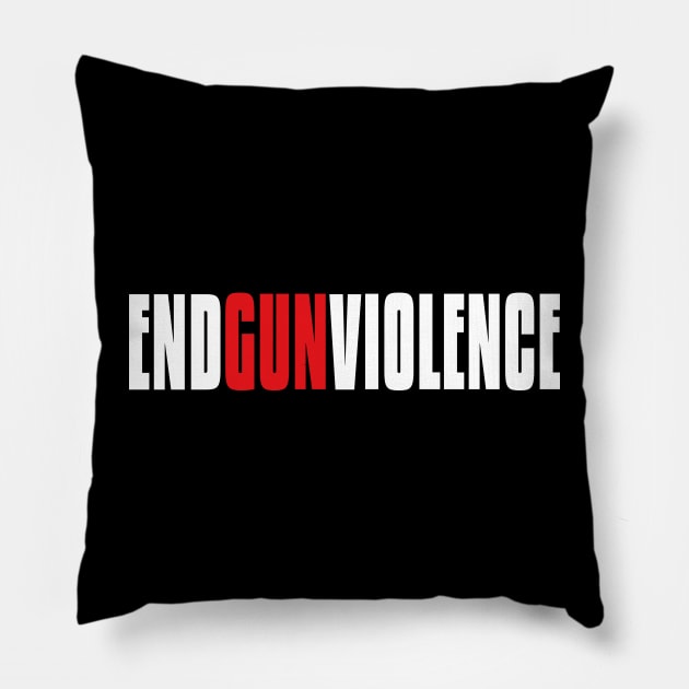 END GUN VIOLENCE Pillow by flyinghigh5