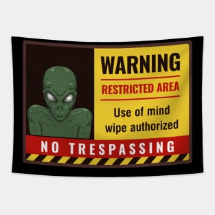 Restricted Alien Base Tapestry