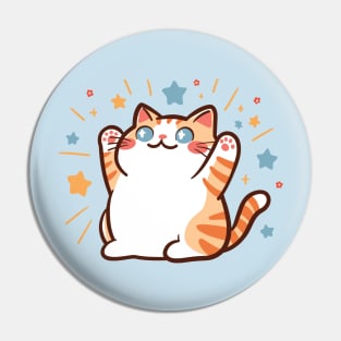 Pawsitively Happy Cat Pin