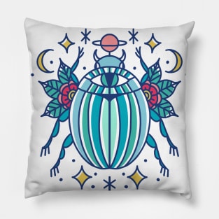 Lucky scarab Pillow