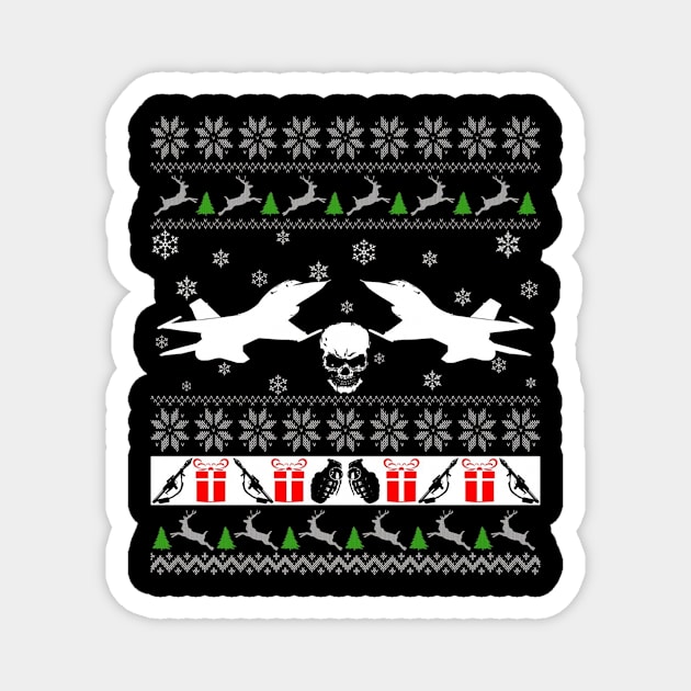 Ugly Christmas Sweater Us Army Aircraft Funny Xmas Gifts Gifts Magnet by sheehan.terry24