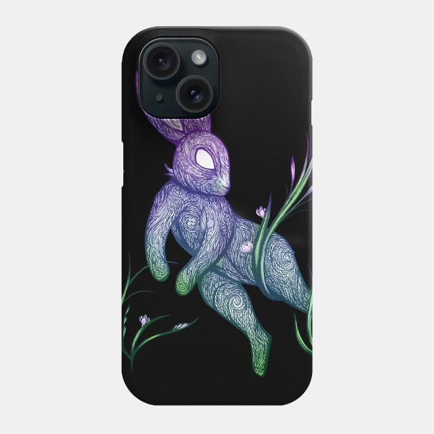 Rabbit Floral Phone Case by shaireproductions