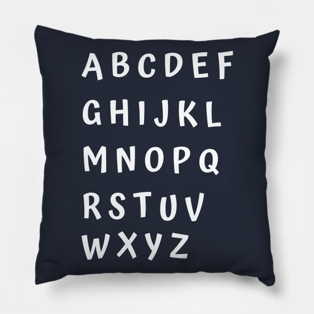 funny alphabet wall Pillow by GloriaArts⭐⭐⭐⭐⭐