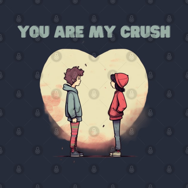 You Are My Crush, valentines day, minimalistic by Pattyld