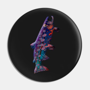 Blue ice Trout II Pin