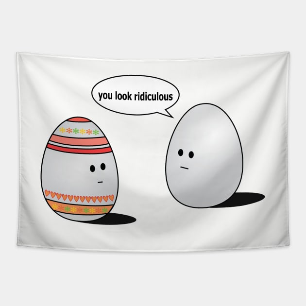 talking easter eggs Tapestry by zvone106