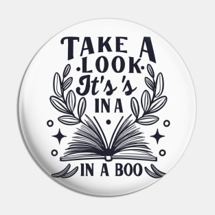 Take a Look, it's In a Book Pin