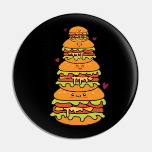 Hamburger Stack Pin