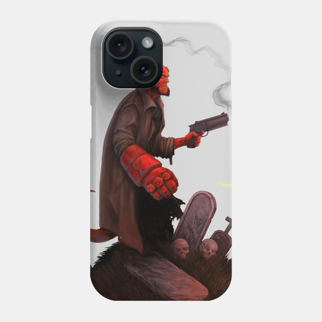 Red Right Hand Phone Case by Ostrander