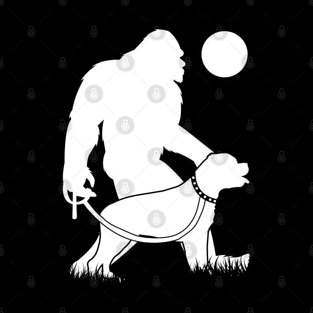 Bigfoot Walking Rottweiler Dog by Tesszero