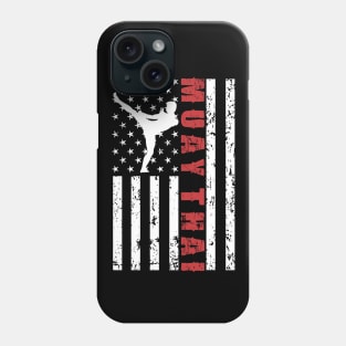 Muay Thai American Flag - US Sports Phone Case