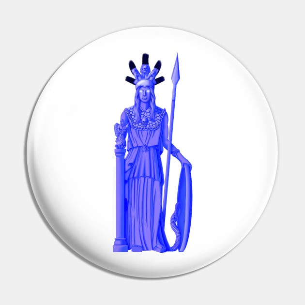 Pallas Athena - Goddess of Wisdom, Strategy and Handicraft Pin by Art of Arklin