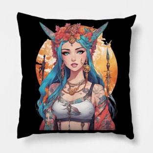 Dark Melodies Secret Life Emo Goth Anime Girl Pillow