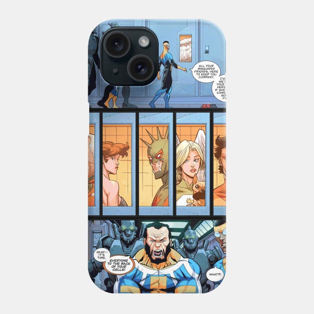 invincible comic strip Phone Case by super villain